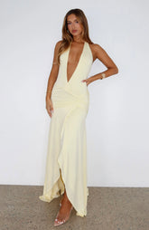 Grande Dame Maxi Dress Lemon