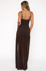True Love Maxi Dress Chocolate