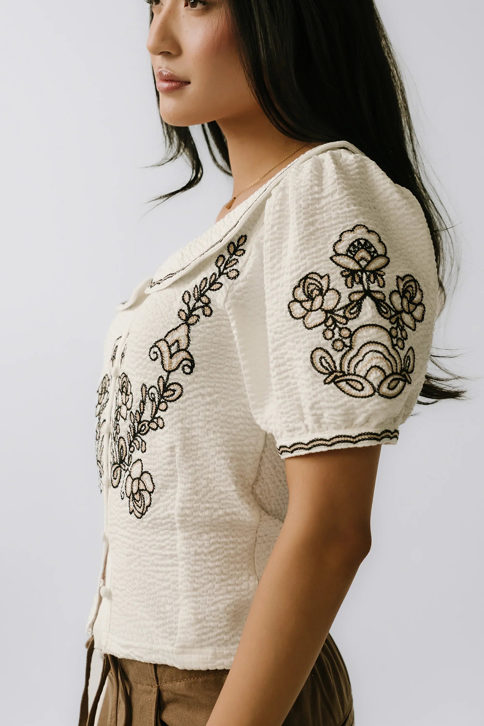 Jamie Embroidered Top
