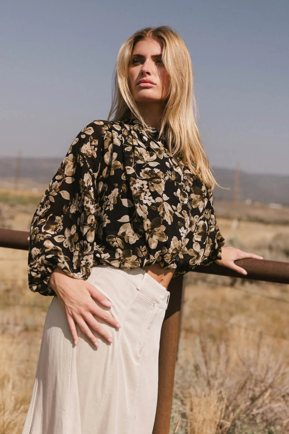Yasmeen Blouse in Black