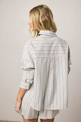 Tommy Striped Button Up