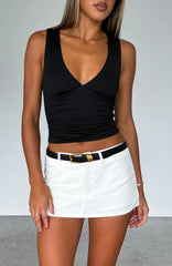 Selfish Behaviour Mini Skort White