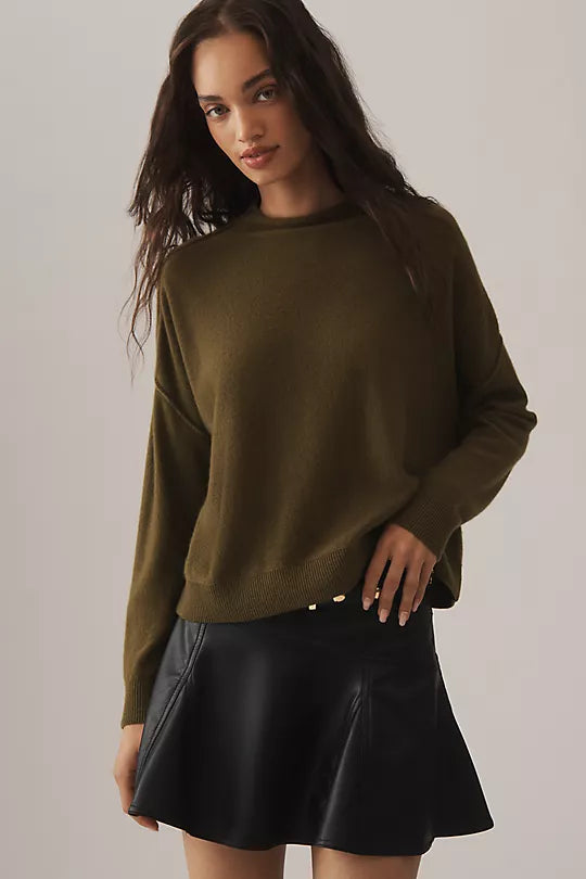 The Alani Cashmere Mock-Neck Sweater