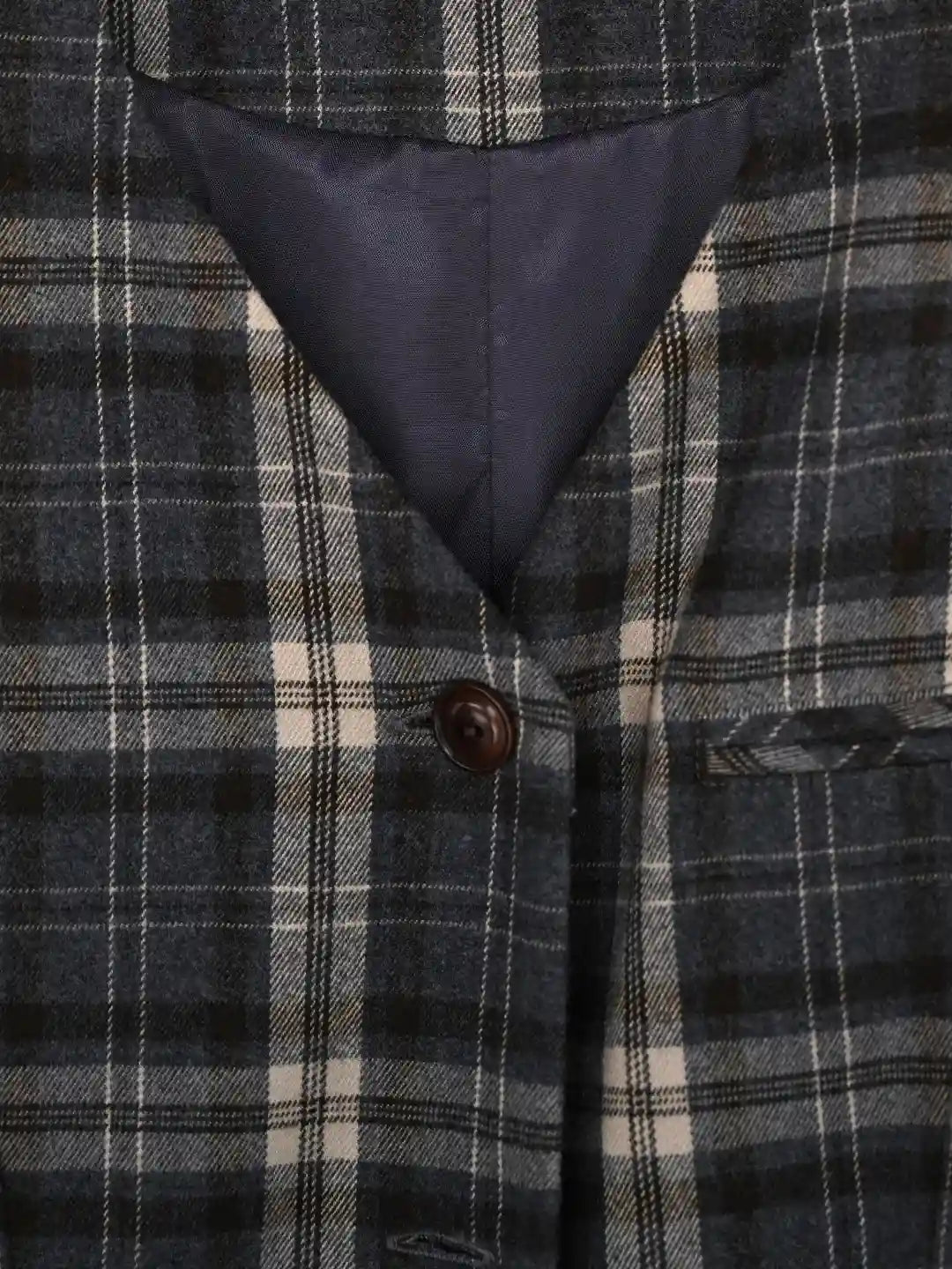 Azaria V-Neck Plaid Dress