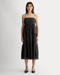 The Gauze Tiered Dress | Black